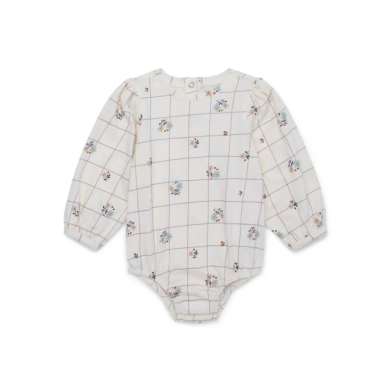 easy-peasy Baby Long Sleeve Dumpling Bodysuit, Sizes 0-24 Months - Walmart.com | Walmart (US)