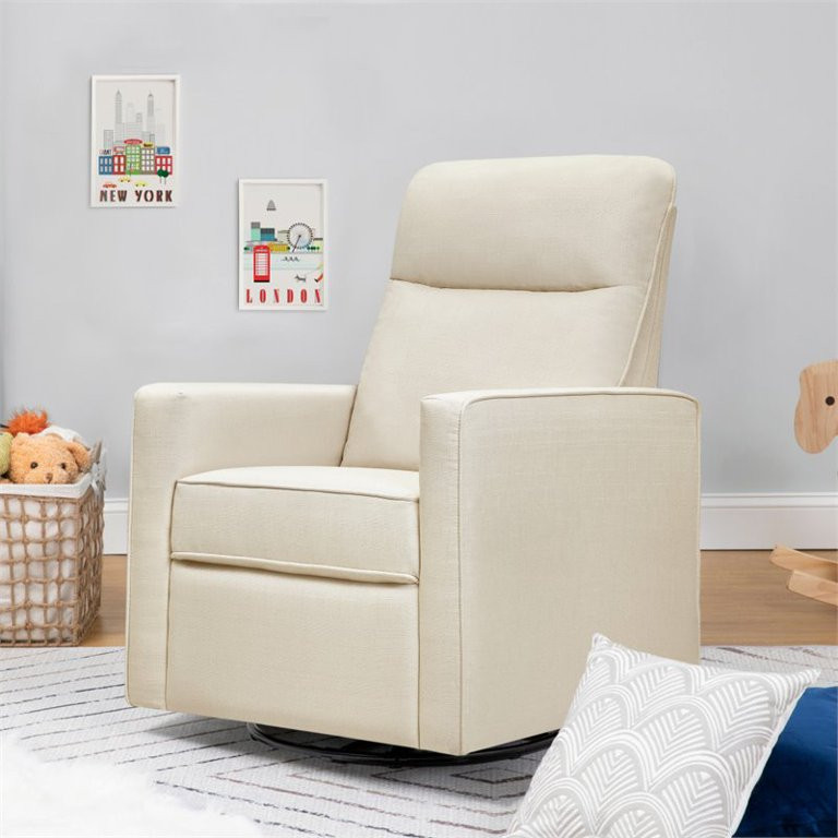 DaVinci Gabby Pillowback Swivel Glider, Natural Oat - Walmart.com | Walmart (US)