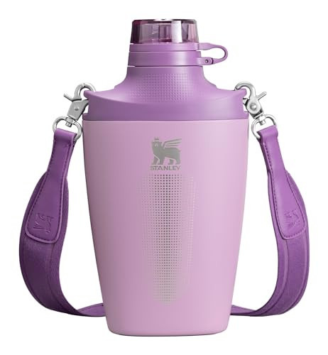 Stanley Cross Bottle 23 oz | Travel Water Bottle with Jacquard Strap | Leakproof Tritan Lid with Removable Straw | Insulated Stainless Steel | BPA-Free | Lilac | Amazon (US)