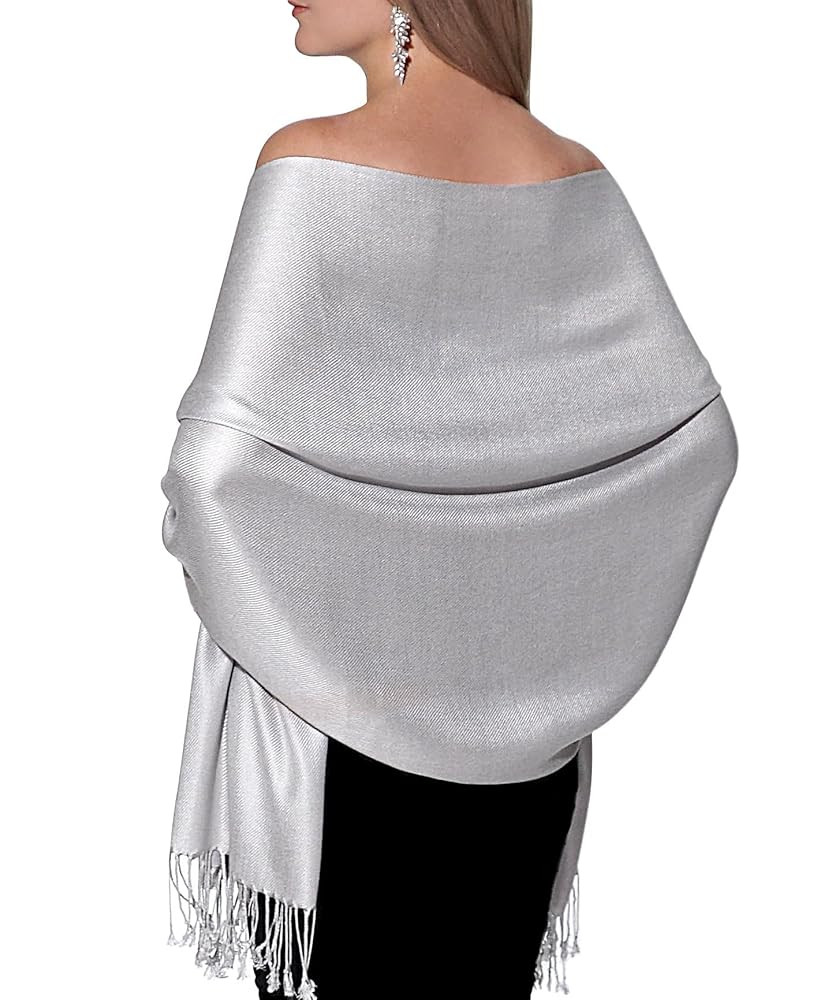 Pashmina Shawls and Wraps for Evening Dresses, Large Soft Pashminas Wedding Shawl | Amazon (US)