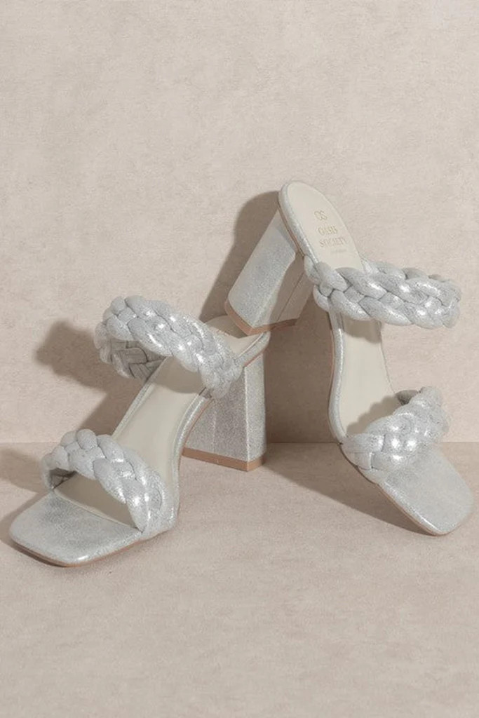 Savannah Metallic Heel - Silver | Petal & Pup (US)