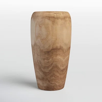 Brown 17'' Wood Table Vase | Wayfair North America