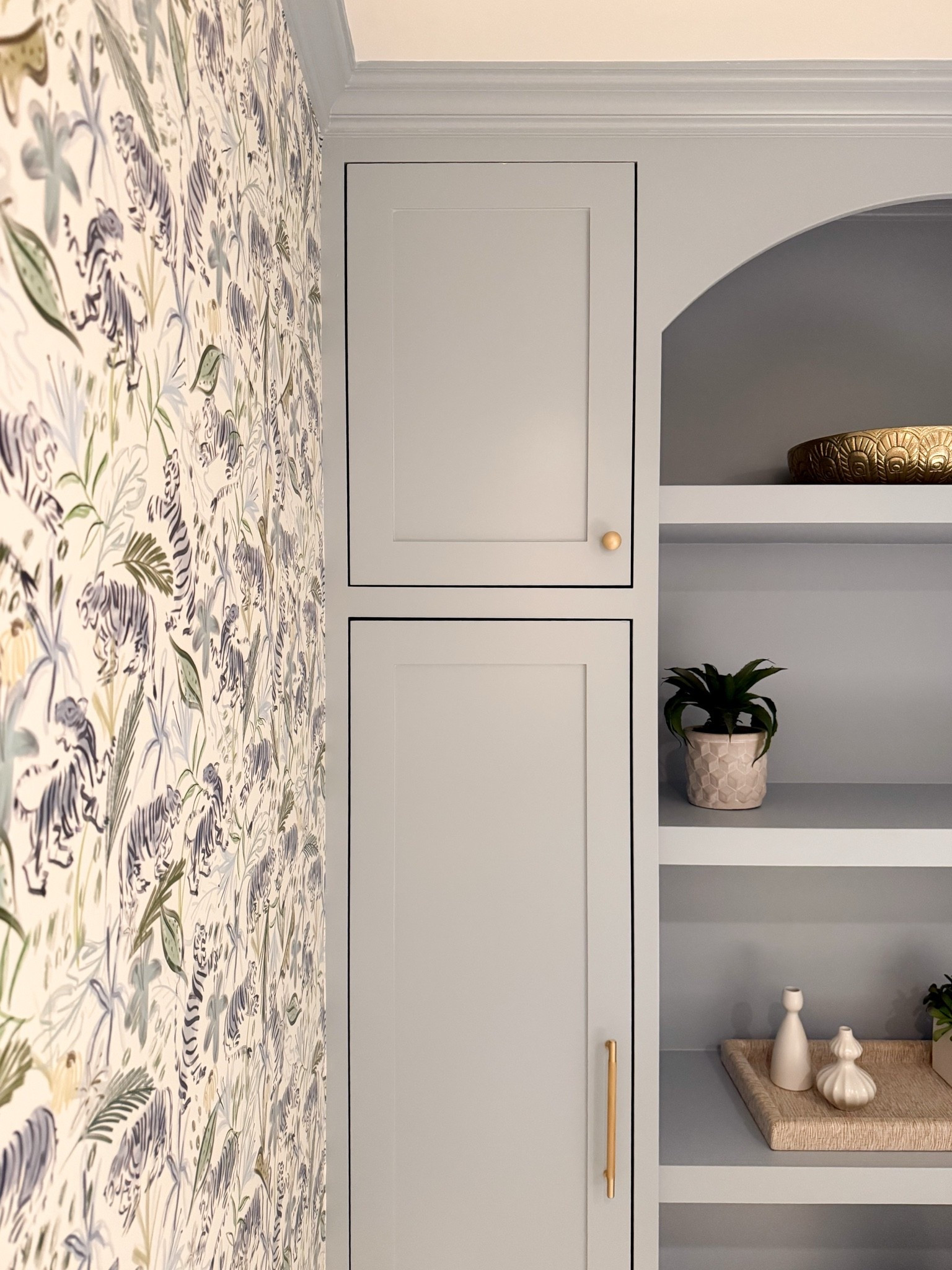 We removed an unused shower and turned the space into custom built in storage, which ended up being such a better use of the room. I love having closed storage for everyday items with open shelves for styling and a little personality.

powder room storage, built in cabinetry, bathroom storage, custom built ins, blue cabinetry, small bathroom ideas, powder room design, bathroom organization, interior design, Girl on the Hudson

#LTKHome #LTKmomlife