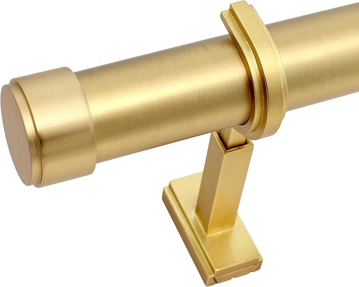 BlastHome® Non-Adjustable Luxury Curtain Rods for Windows, 1 ¼” Rod Set, 9 foot Fixed Length ... | Amazon (US)