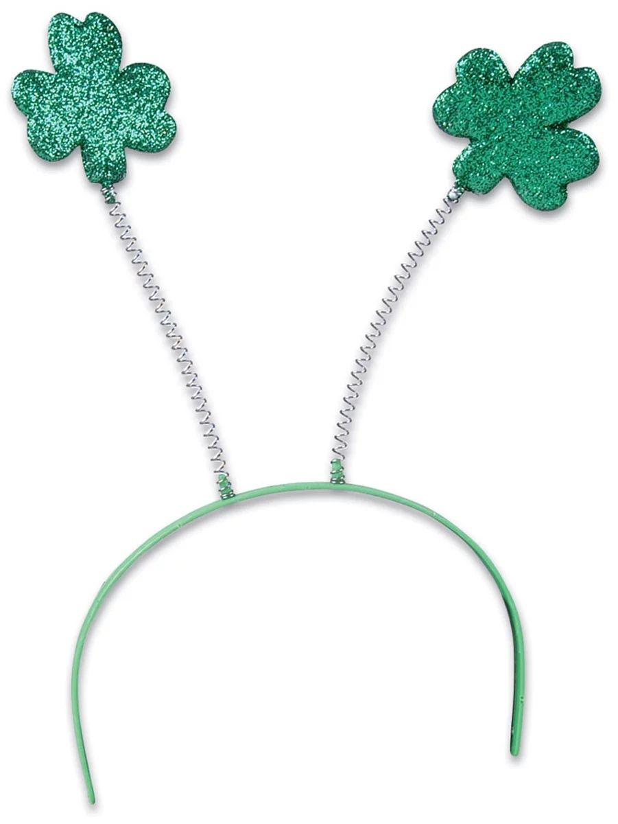 St Patricks Day Green Shamrock Headband Bopper One Size Fits Most, Party Wear - Walmart.com | Walmart (US)