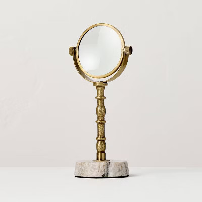 8" Decorative Brass and Marble Magnifying Glass - Hearth & Hand™ with Magnolia | Target