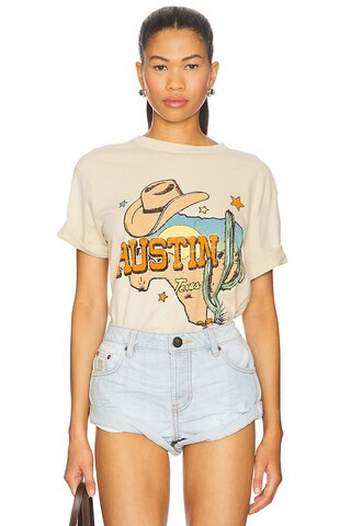 Junk Food Austin Texas Tee in Camel from Revolve.com | Revolve Clothing (Global)