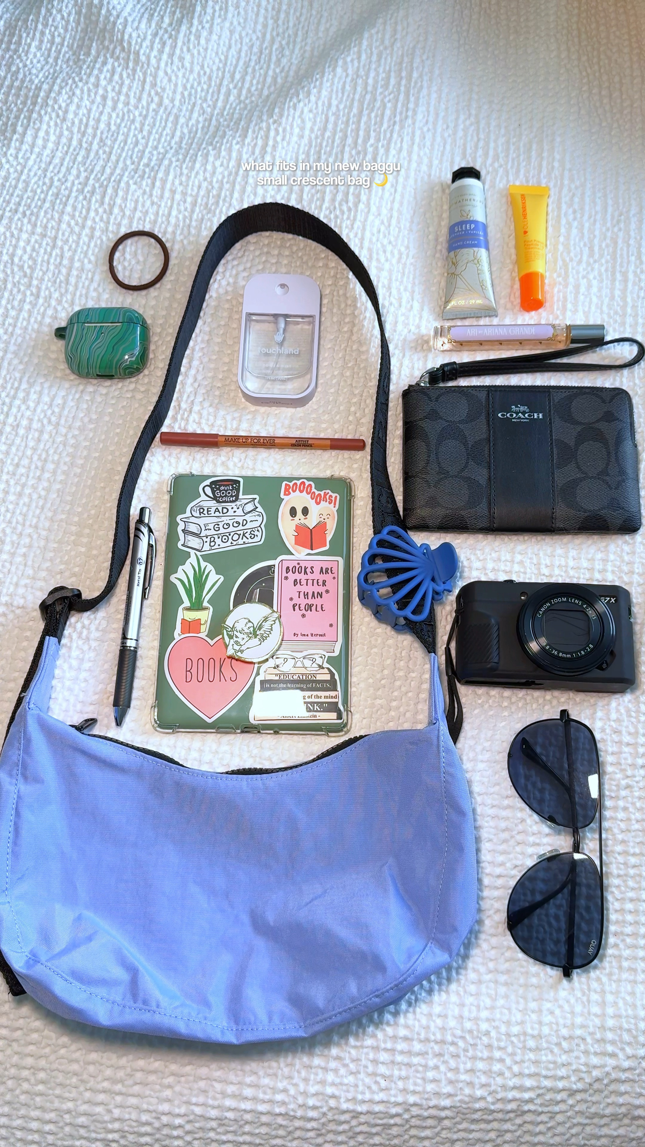 what’s in my baggu bag 🩵 

#LTKSwim #LTKTravel #LTKU