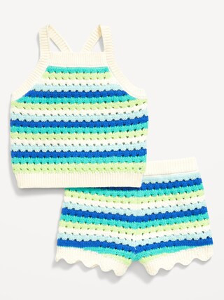 Crochet-Knit Tank Top and Shorts Set for Baby | Old Navy (US)