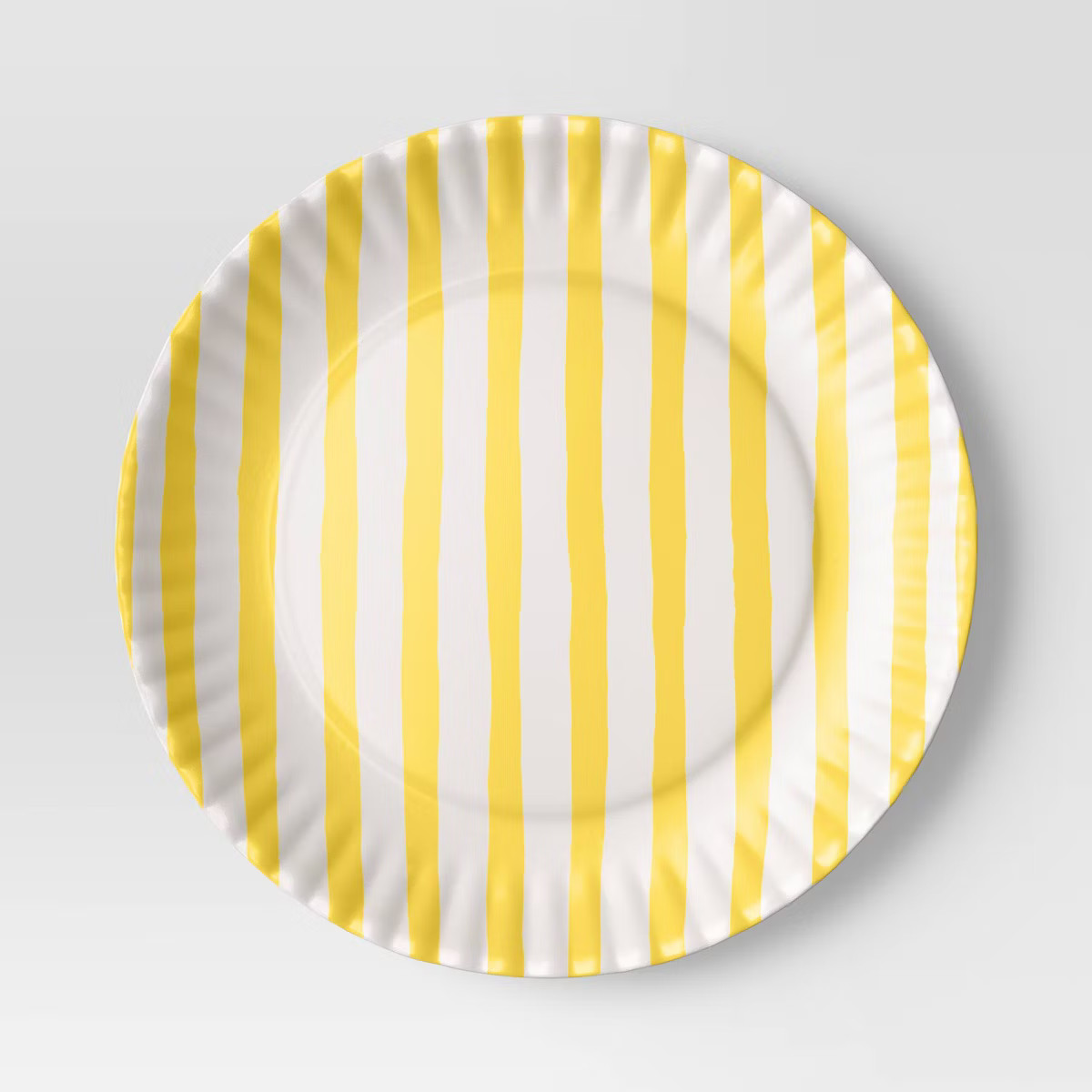 10" Melamine Striped Dinner Plate Yellow - Room Essentials™ | Target