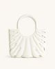 Faye Leaf Beach Bag - White | JW PEI US