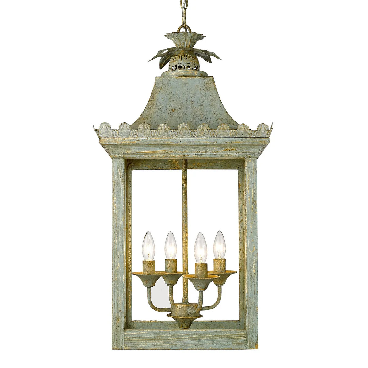 Finley 4-Light Pendant in Vintage Sage | The Well Appointed House, LLC