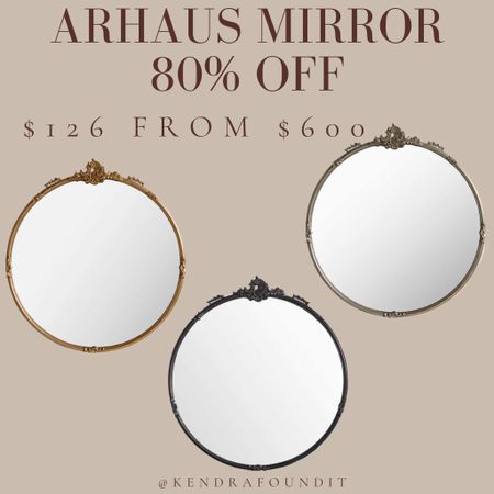 Oh my gosh! This Arhaus sale mirror is currently 80% off! This traditional French mirror comes in gold, silver, and black and features floral-and-vine detailing. I love the vintage design and detail; it would look great in a modern traditional or transitional home. It reminds me of the Anthropologie Gleaming Primrose mirror and it’s currently on major sale! #mirror #arhaus #sale #decor #homedecor #furniture

#LTKstyletip #LTKhome #LTKsalealert
