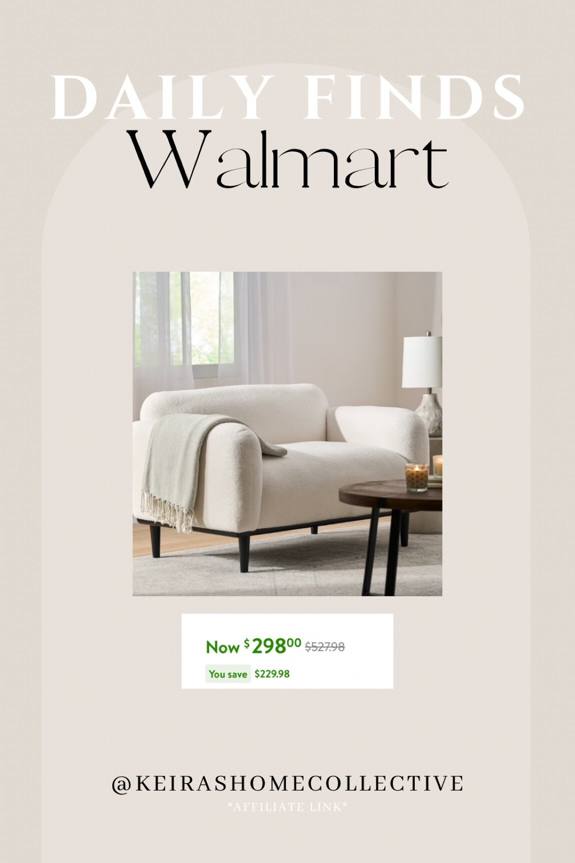 Daily deals!

Walmart
Home decor
Neutral home
White couch
Neutral couch
Living room
Coffee table
Olive tree
Accent chair
Chair
Home finds
Home decor sale
Neutral aesthetic 
Neutral home finds
Organic modern home
Decor pieces
 

#LTKsalealert #LTKstyletip #LTKhome