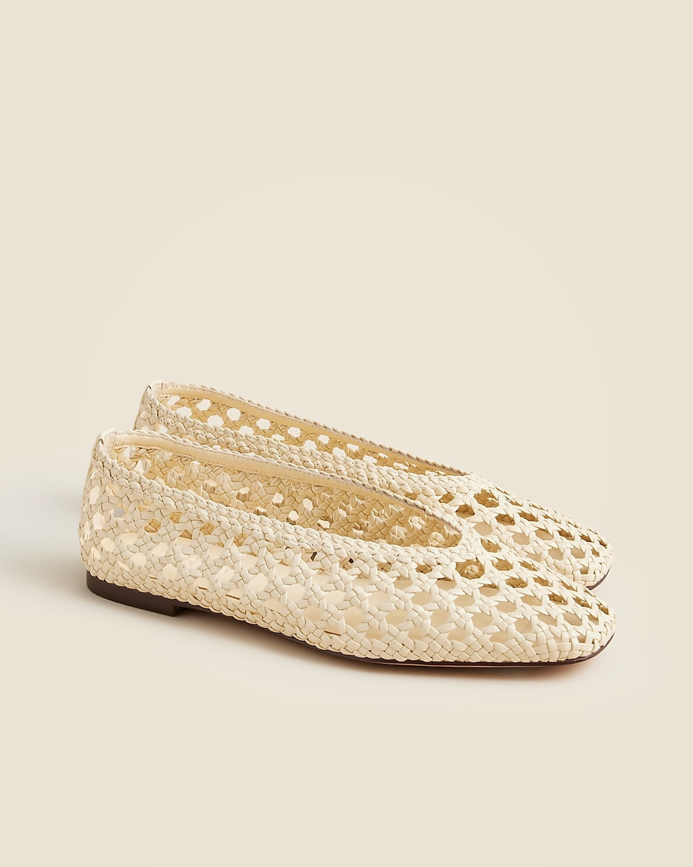 Quinn handwoven ballet flats in leather | J. Crew US