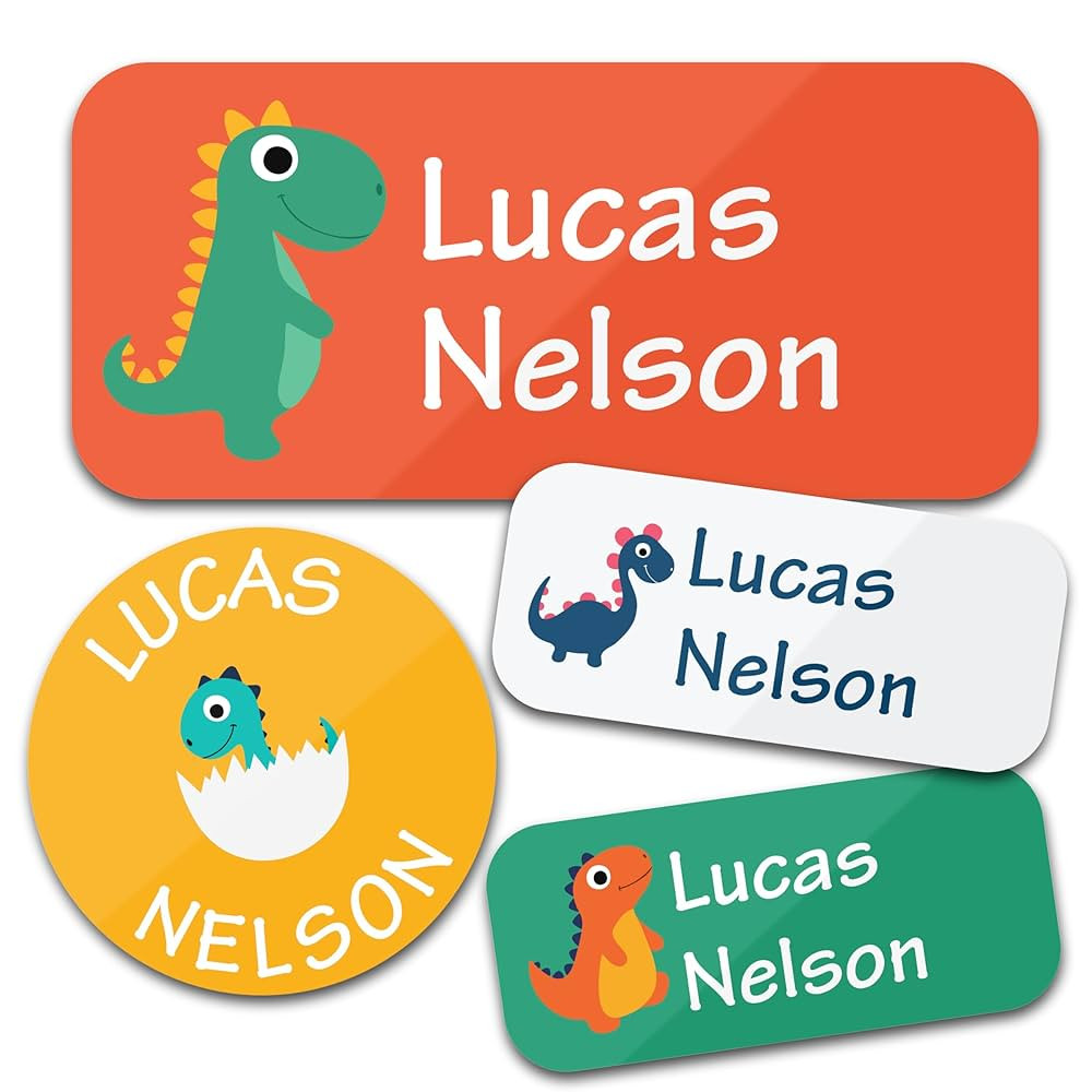Personalized Daycare Name Labels for Kids (130 Labels) - Custom Waterproof Name Stickers for Clot... | Amazon (US)