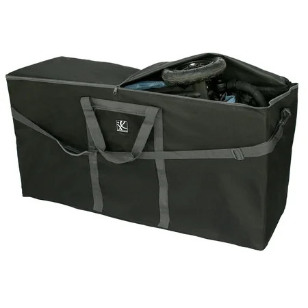 J.L. Childress Stroller Travel Bag for Single & Double Strollers Black/Grey | Walmart (US)