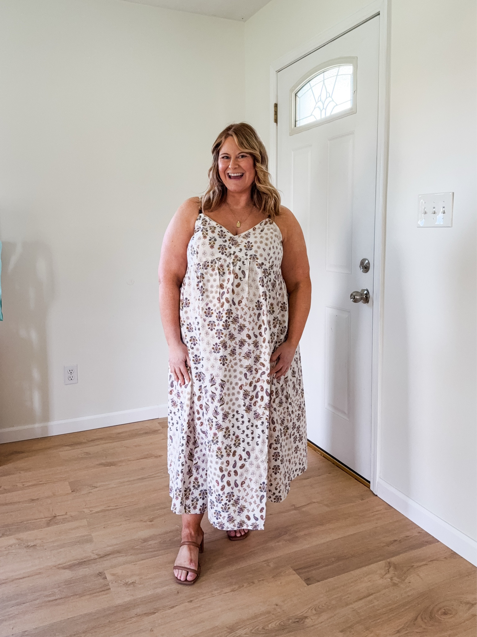 Wearing an XL petite in my maxi dress.

#LTKMidsize #LTKBump #LTKSaleAlert