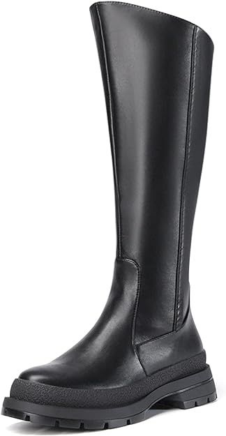 DREAM PAIRS Women's Knee-High Boots, Comfortable Chunky Platform Side Zip Lug Sole Boots For Wome... | Amazon (US)