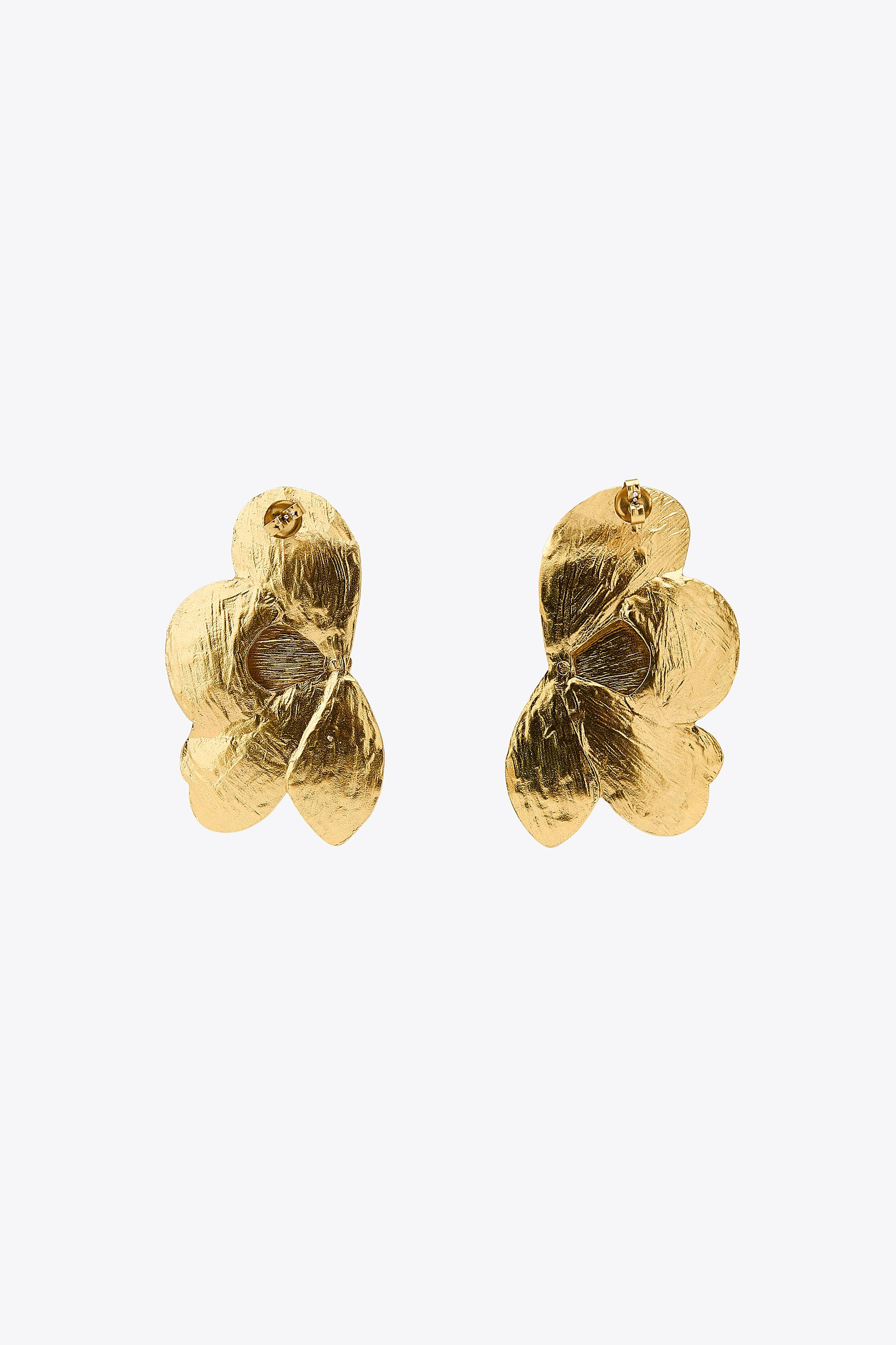 FLOWER FAN EARRINGS | Zara US