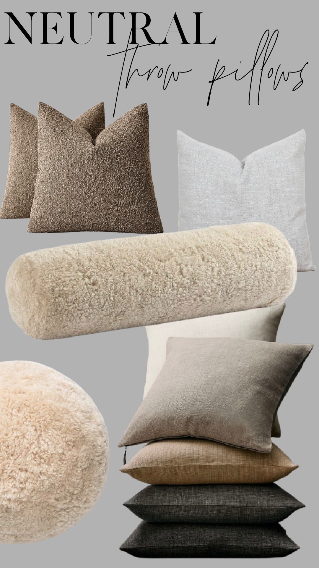 Timeless, neutral throw pillows that elevate any space. Soft textures, warm tones, and effortless layers — these are my go-to picks for creating a cozy, curated look year-round.

#LTKSaleAlert #LTKHome