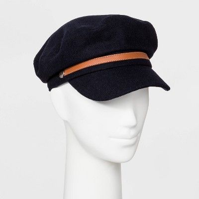 Women's Polyester Newsboy Hat - Universal Thread™ Navy | Target