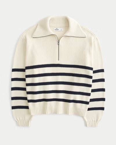 Oversized Half-Zip Sweater | Hollister (US)