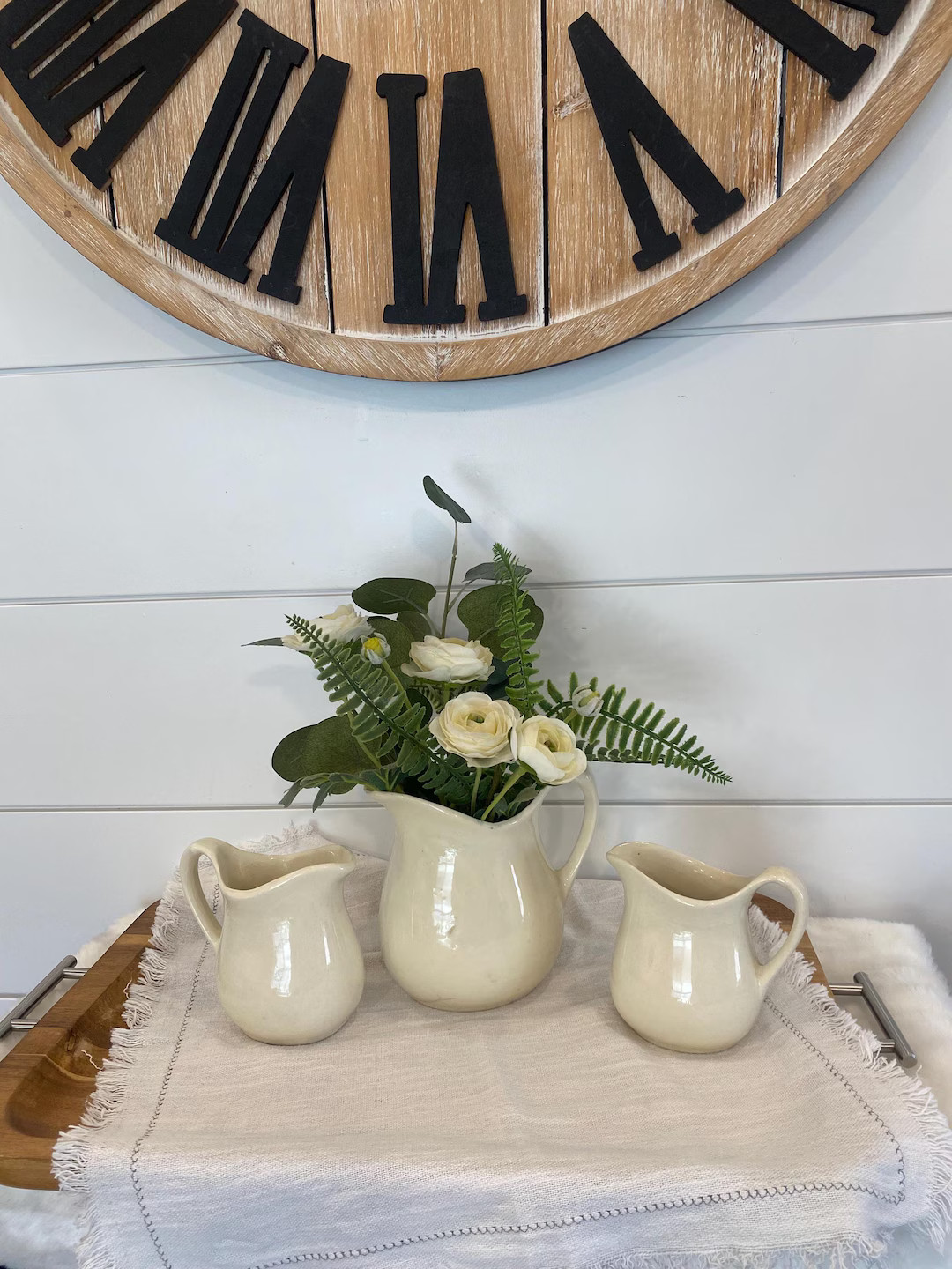 Vintage Creamer Pitcher, Vintage Stoneware Creamer, Small Pitcher Creamer, French Farmhouse Primi... | Etsy (US)