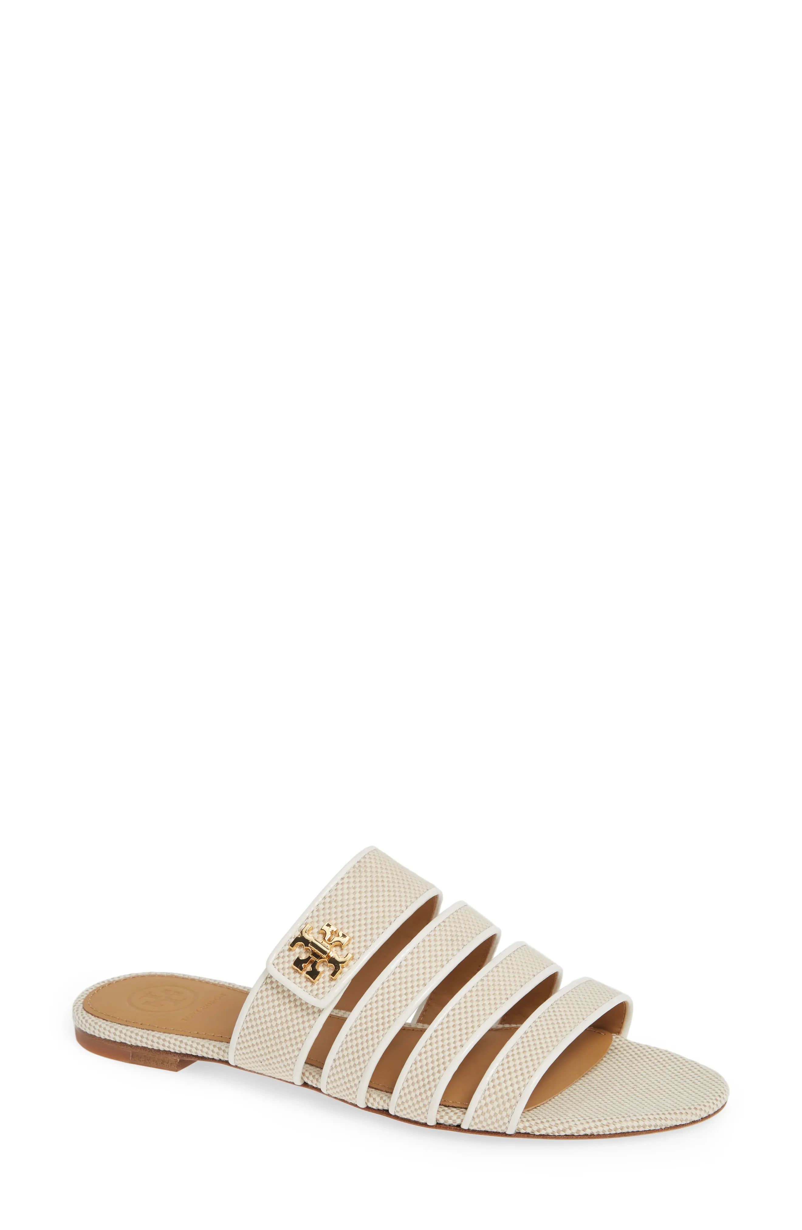 Women's Tory Burch Kira Strappy Slide Sandal, Size 5 M - Beige | Nordstrom