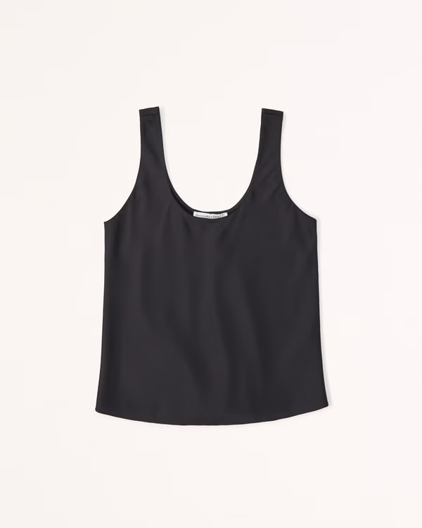 Satin Scoopneck Cami | Abercrombie & Fitch (US)