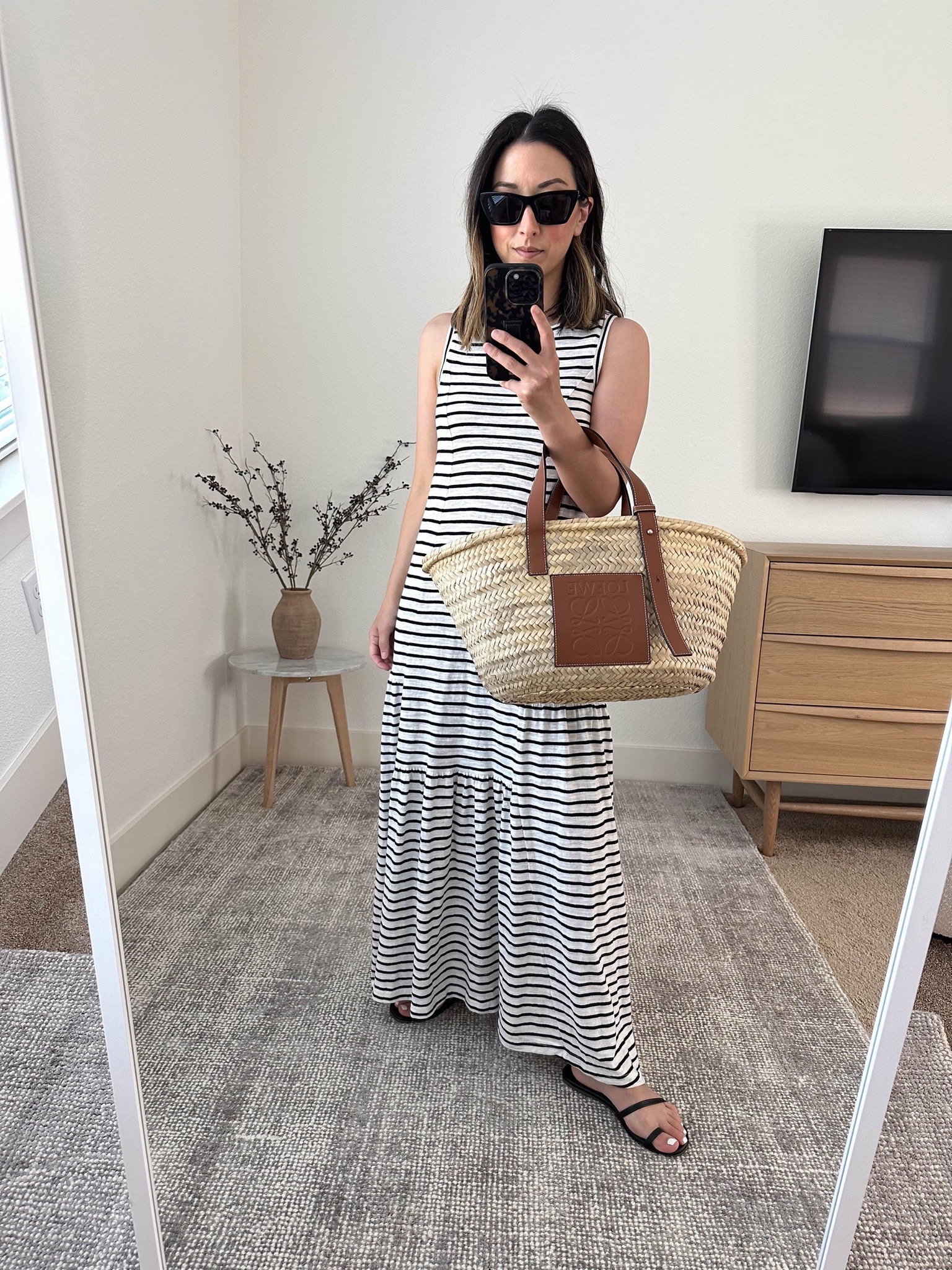 Easy Stripe Cotton Blend Maxi Dress curated on LTK