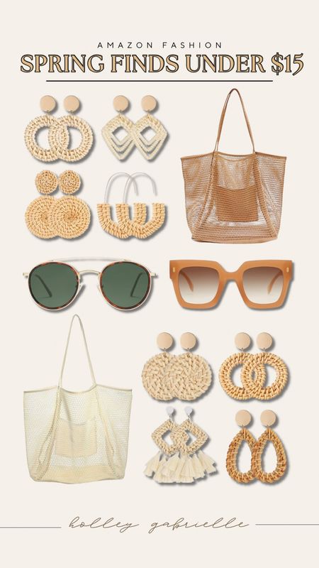 Spring finds under $15 on Amazon — perfect for your spring trips! Some of my favorite sunglasses are these Sojos brand right here on Amazon! I have both of these & LOVE🤞🏼😎 & these earring sets are SO GOOD for the pack of 4! 

Resort wear / vacay / spring fashion / affordable finds / amazon fashion / sunglasses / trip / Holley Gabrielle / under $20

#LTKstyletip #LTKfindsunder50 #LTKSeasonal