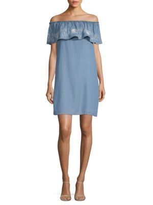 Beach Lunch Lounge - Off-The-Shoulder Short-Sleeve Dress | Saks Fifth Avenue OFF 5TH