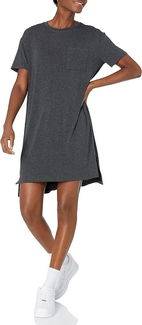 Amazon Essentials Women's Jersey Oversized-Fit Short-Sleeve Pocket T-Shirt Dress (Previously Dail... | Amazon (US)