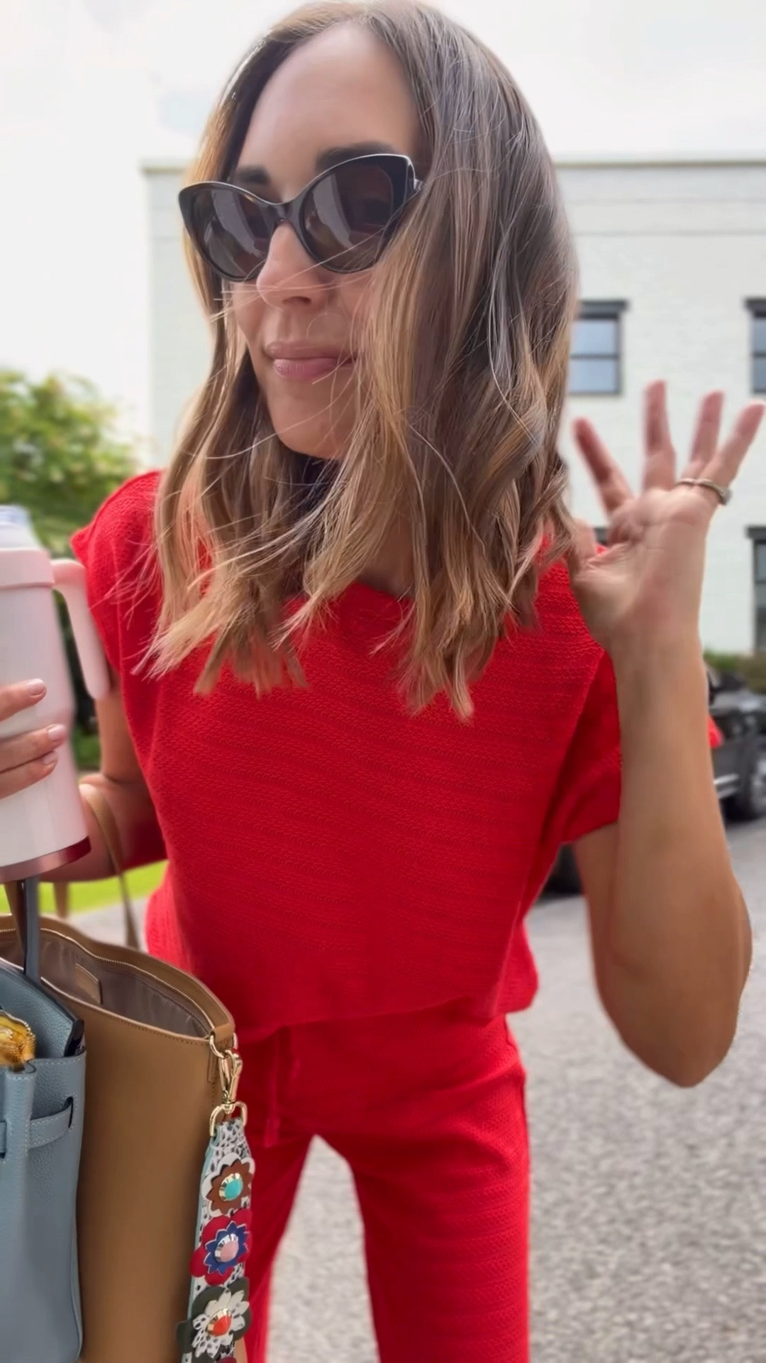 Wearing a small - sad this color sold out already so linked some other red pieces I love! @Splendid @Leatherology