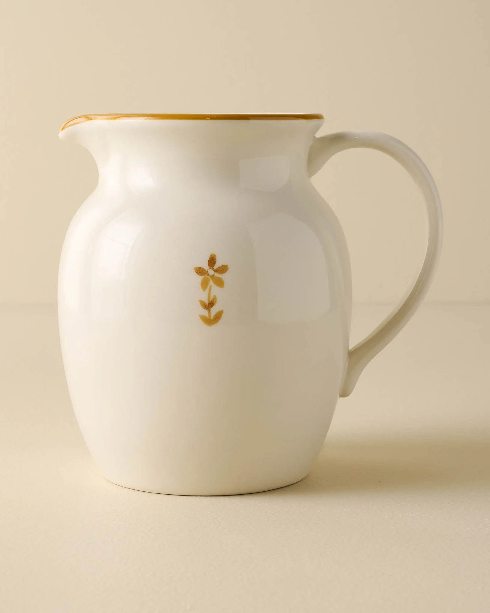 Luna Floral Pitcher | Magnolia