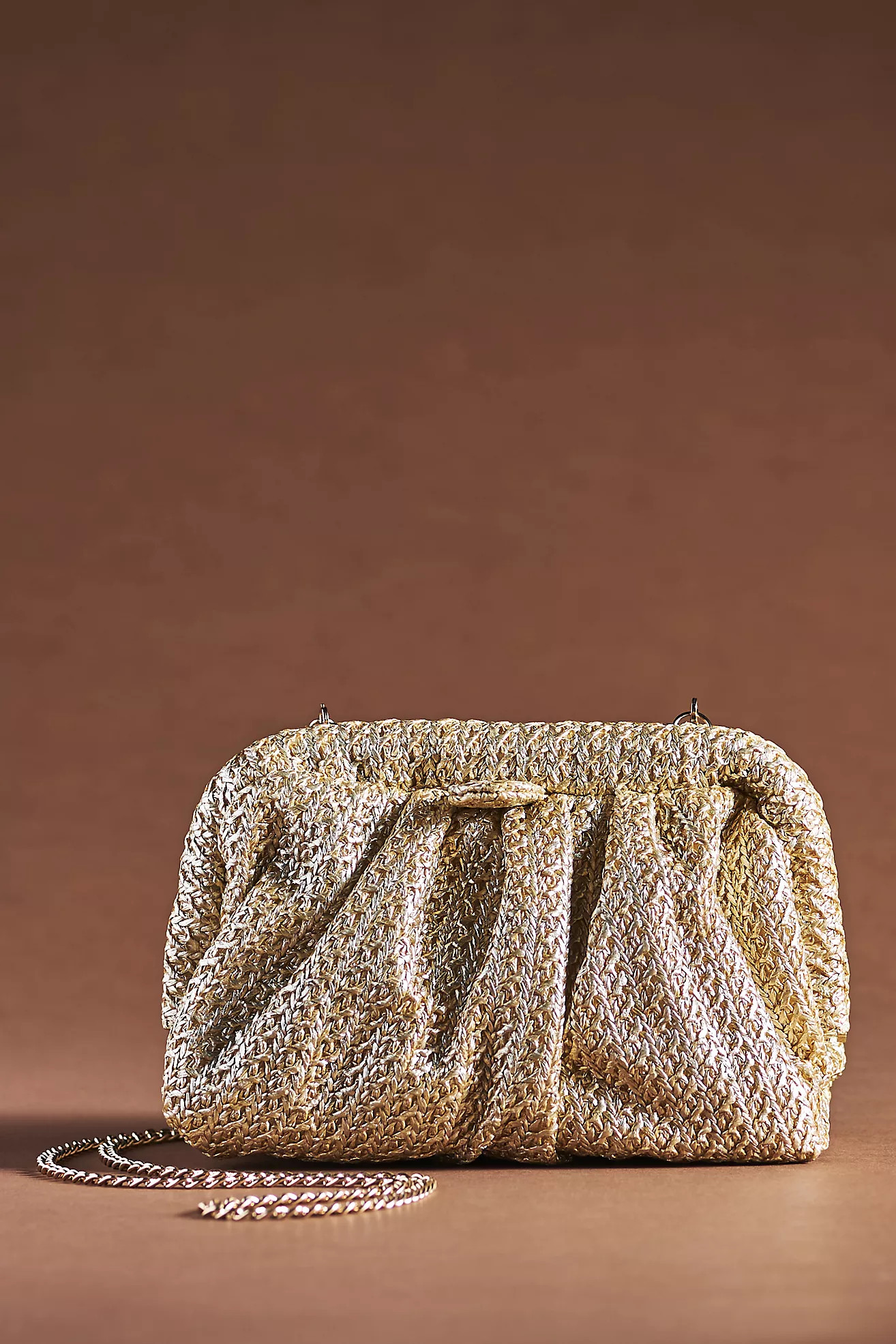 Olga Berg Stevie Woven Clutch | Anthropologie (US)