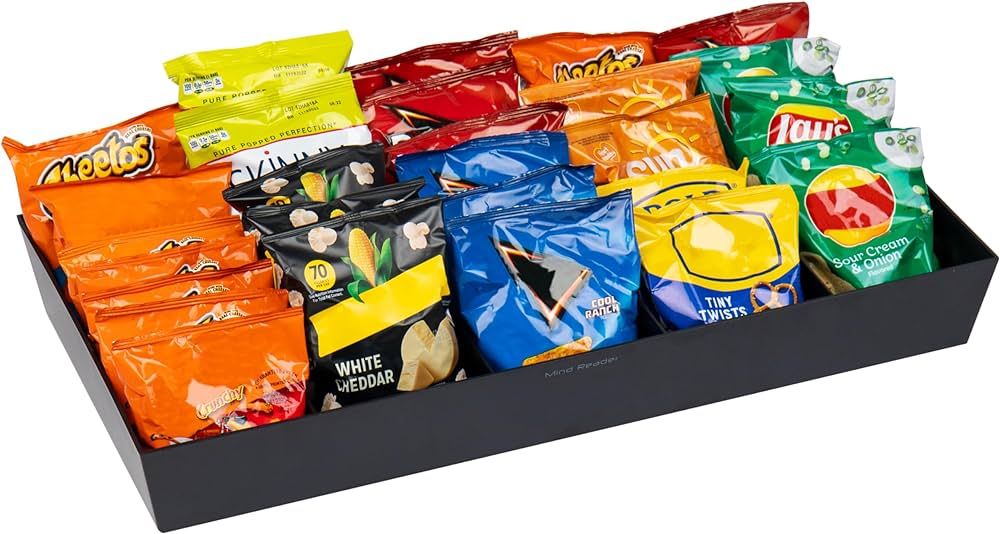 Mind Reader Snack Tray, Countertop Organizer, Snack Tray, Condiment Holder, Breakroom, Kitchen, 2... | Amazon (US)