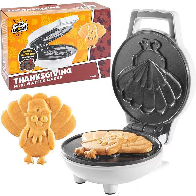 Waffle Wow Turkey Mini Waffle Maker - Make Breakfast Special for Kids & Adults, 4" Waffler Iron Electric Nonstick Appliance - Recipes Included | Target