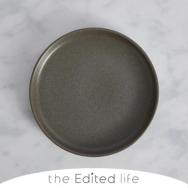 Urban Charcoal Stoneware Side Plate | Dunelm