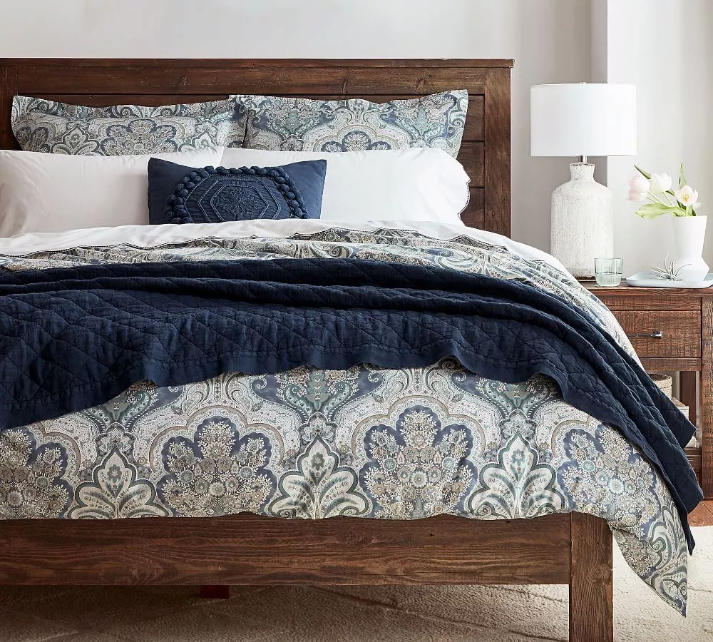 Pottery Barn Jordana Paisley Euro Shams - Bedding