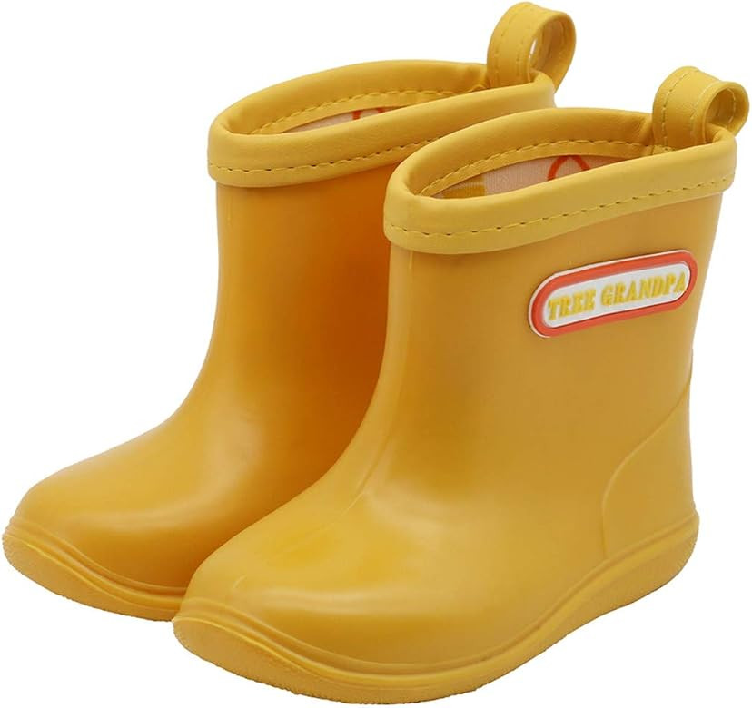 Toddler Rain Boots Baby Rain Boots Short rain boots for toddler Easy-on Lightweight and Waterproo... | Amazon (US)