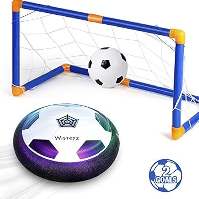 WisToyz Kids Toys Hover Soccer Ball Set with 2 Goals, Air Soccer with Led Light, Excellent Time K... | Amazon (US)