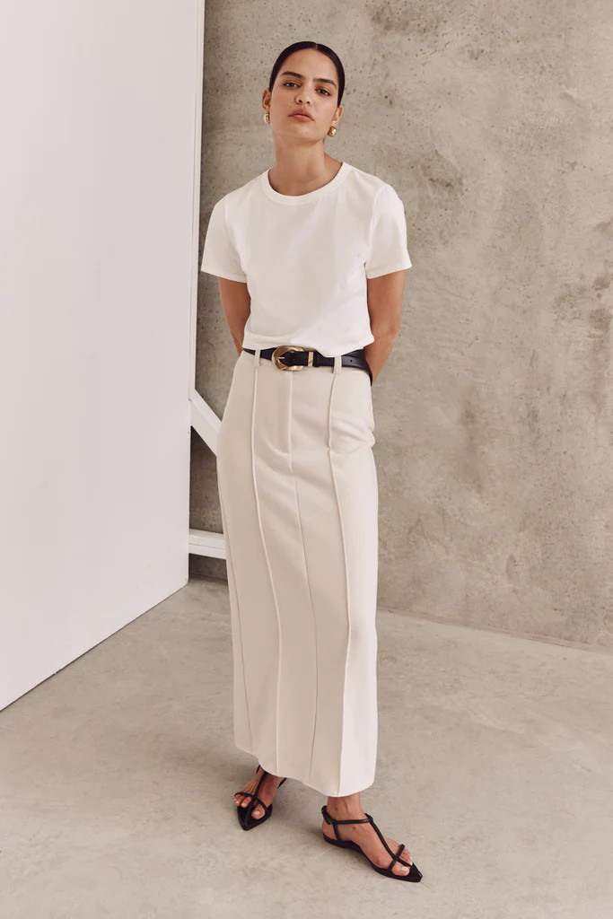 ROWAN BONE MIDI SKIRT | DISSH