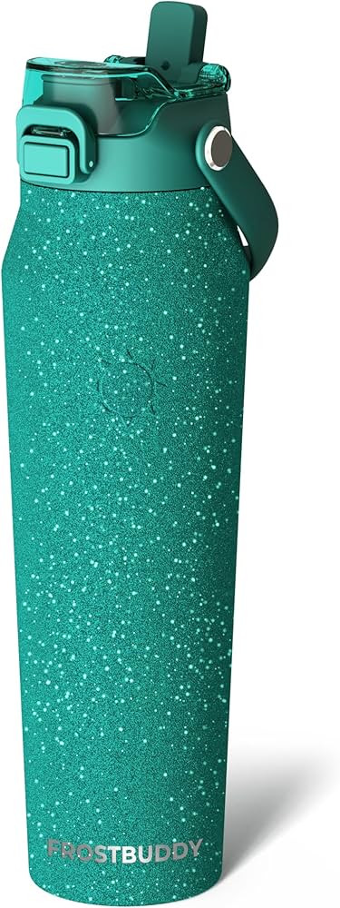 Frost Buddy 32oz Insulated Water Bottle with Straw & Chug Lid | Leak-Proof Stainless Steel | 24-H... | Amazon (US)