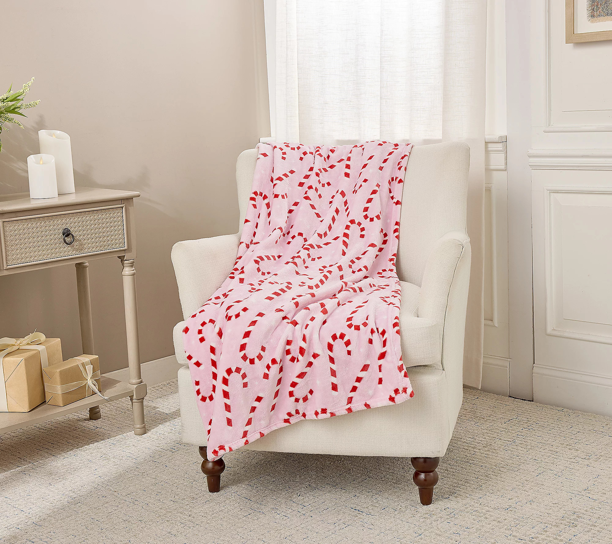 Kringle Express Oversized 60x80 Plush Holiday Throw | QVC