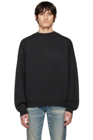 Fear of God
                 
                Black Wool Crewneck
                
              ... | SSENSE