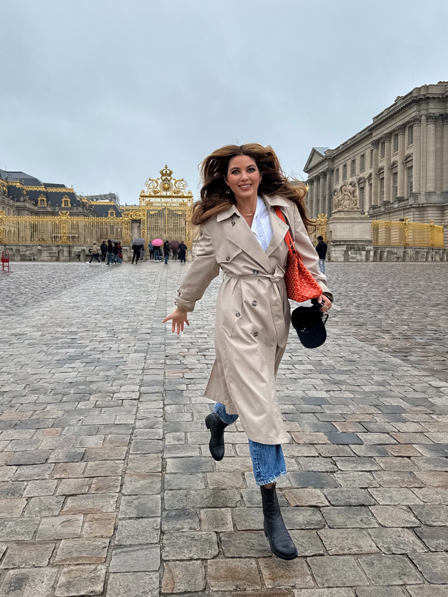 Versailles look: trench is vintage Dior (linked some similar options), jeans size 26, blouse size small and linked similar boots. ⚜️

#LTKTravel #LTKStyleTip #LTKShoeCrush