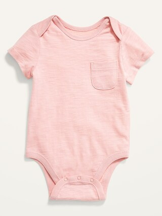 Unisex Slub-Knit Pocket Bodysuit for Baby | Old Navy (US)