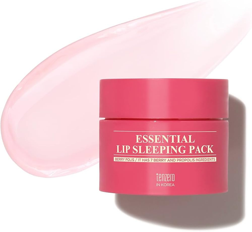 TENZERO Essential Lip Sleeping Pack Berry Polis 15g, Pink Lip Sleeping Mask, Improve Lip Texture,... | Amazon (US)